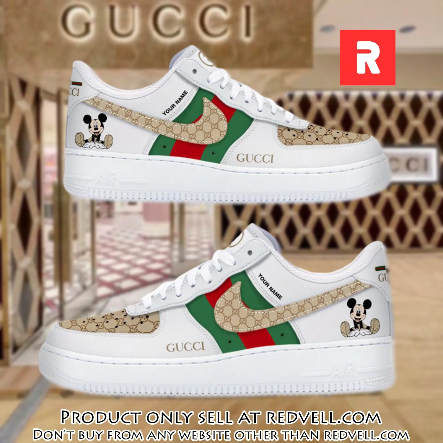 Gucci mickey luxury air force 1 sneakers limited af1 shoes oaf1023 rv3444230
